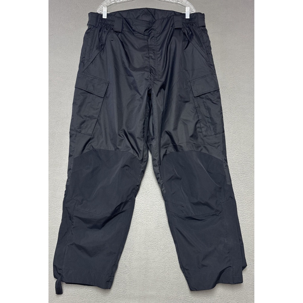 5.11 Tactical Patrol Rain Pants Mens Size 2XL 38x32 Black Waterproof Cargo 48057